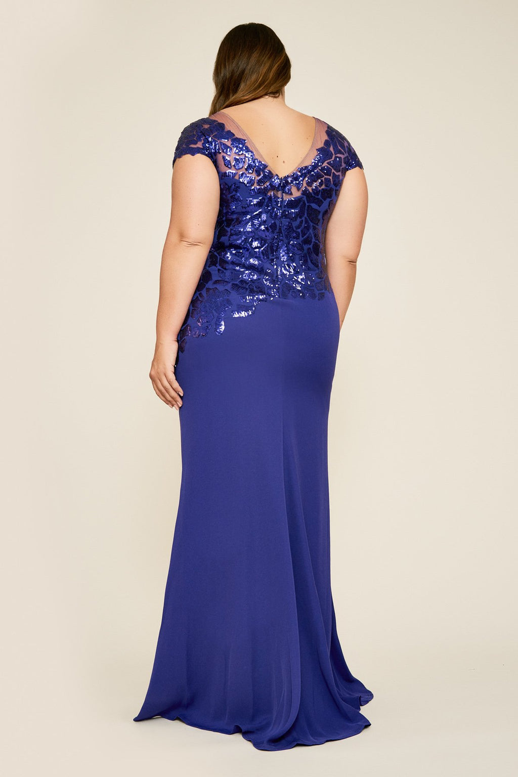 Cappello Sequin Crepe Gown - PLUS SIZE