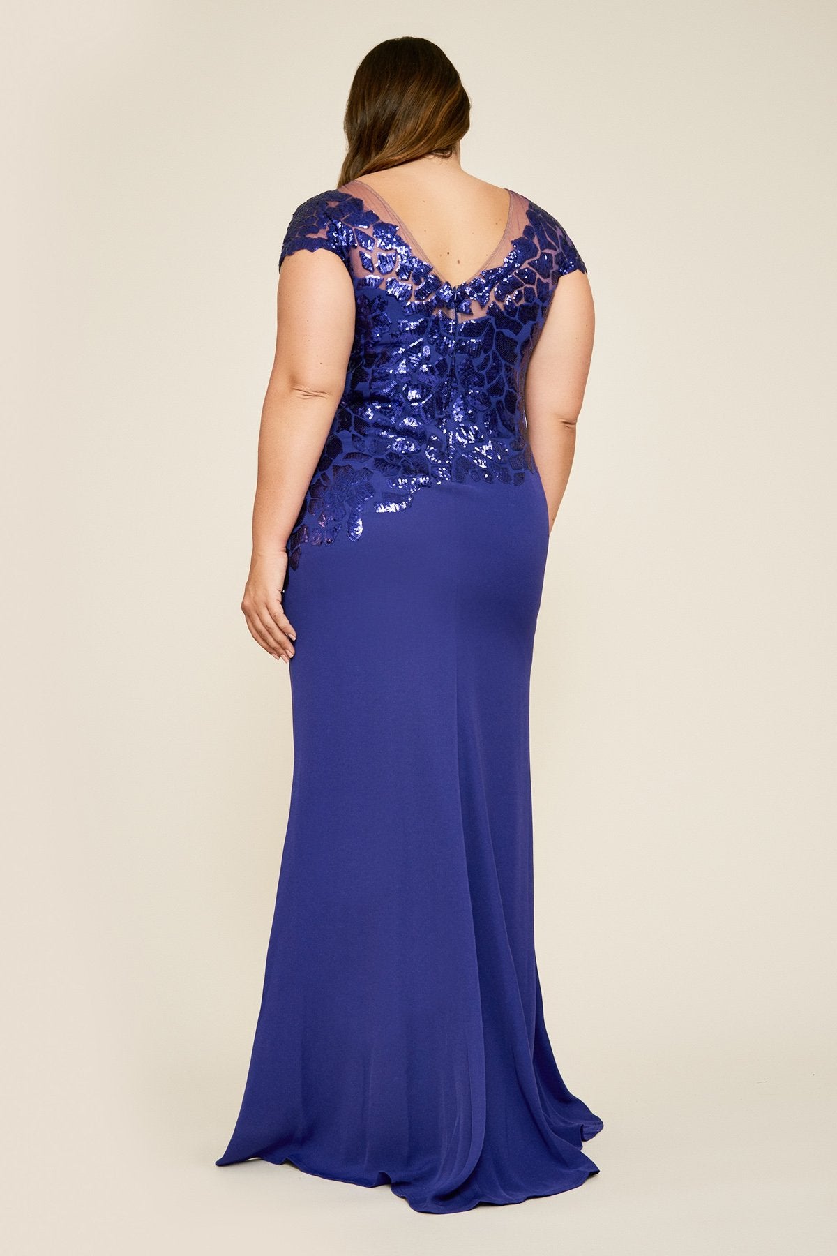 Cappello Sequin Crepe Gown - PLUS SIZE