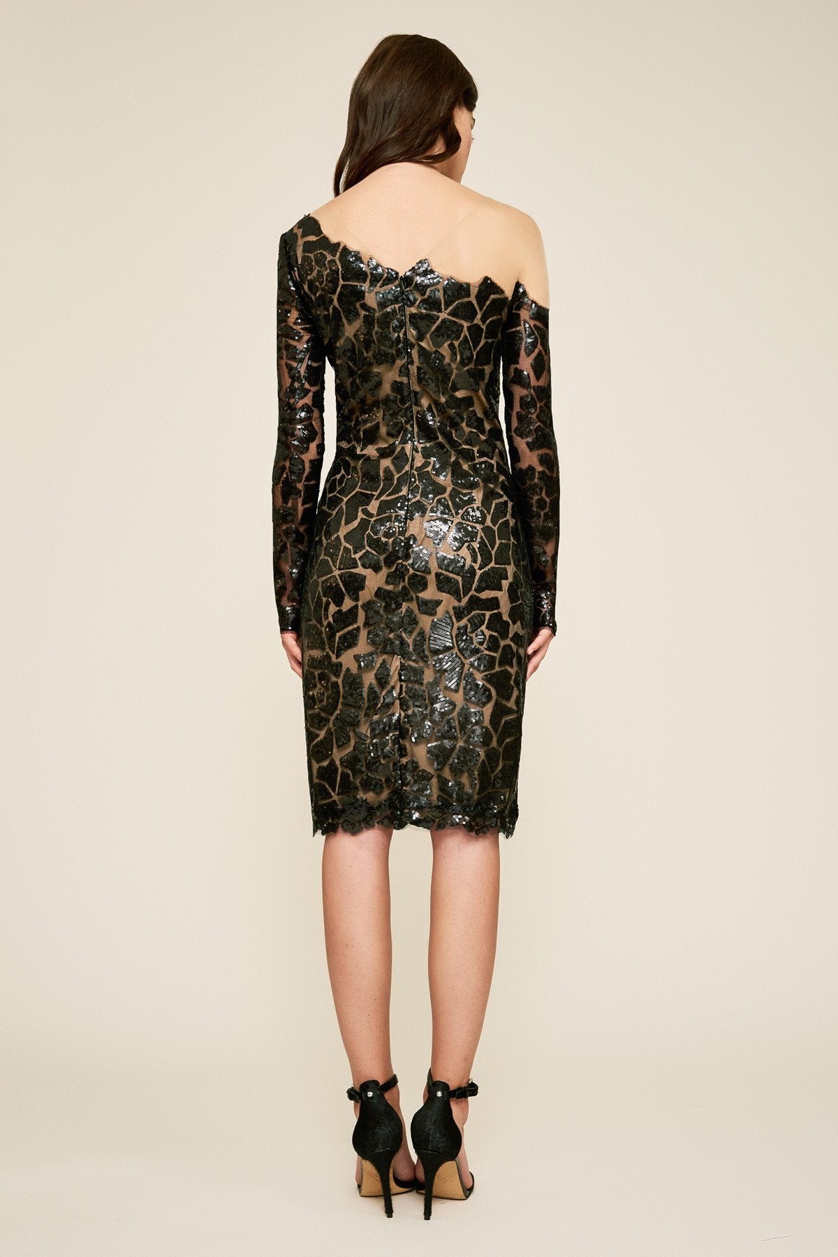 Felix Long-Sleeve Sequin Dress