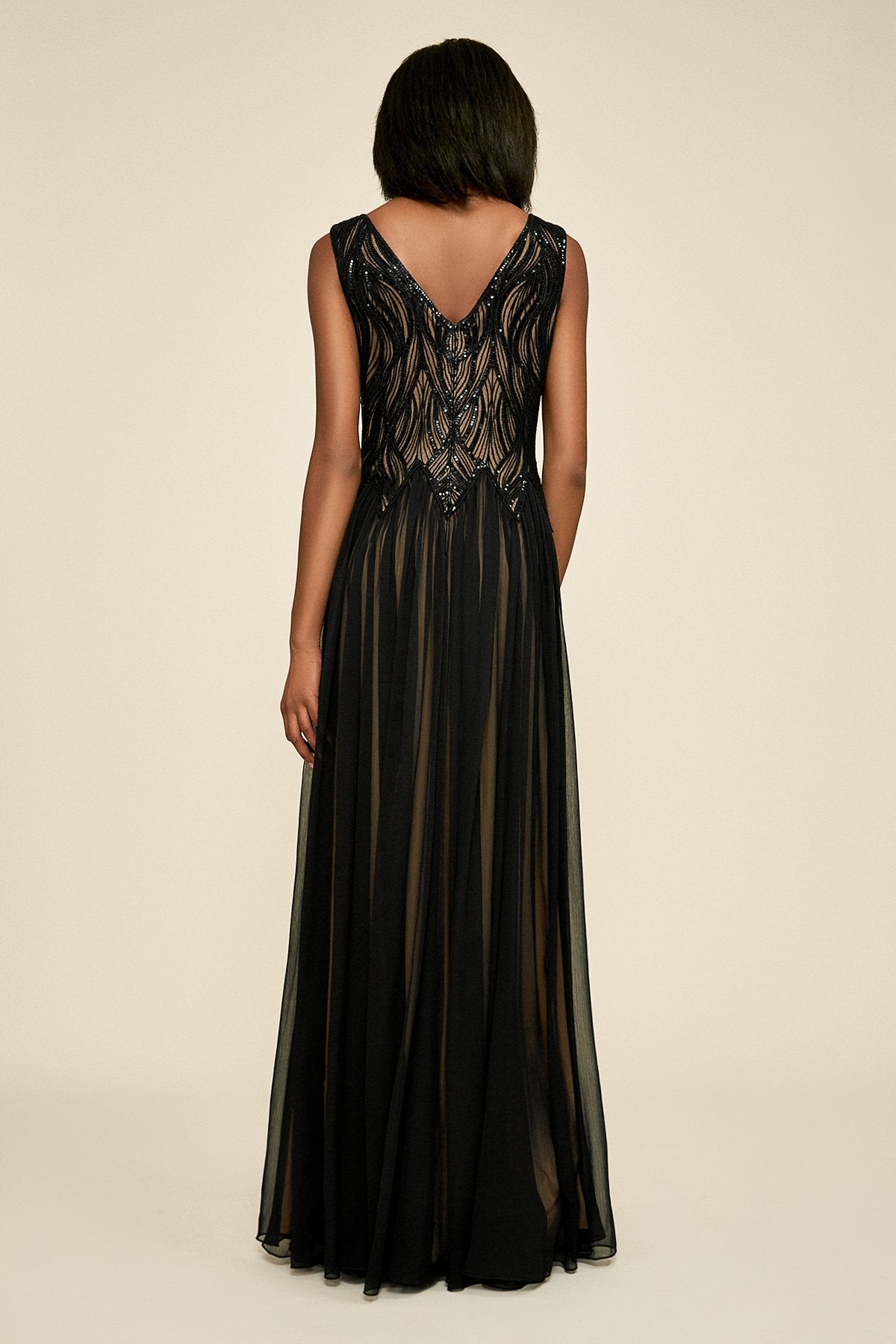 Tadashi Shoji - Varinia Sequin Chiffon Gown
