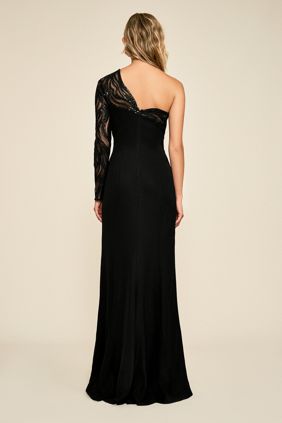 Tadashi Shoji - Tertia One-Shoulder Crepe Gown