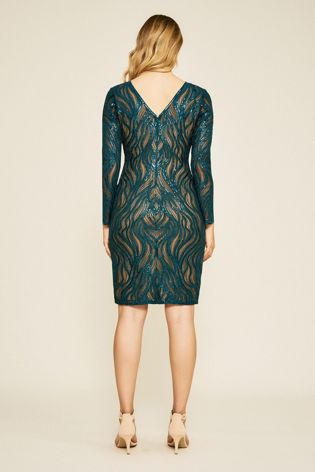 Vibiana Embroidered Sequin Dress - PETITE