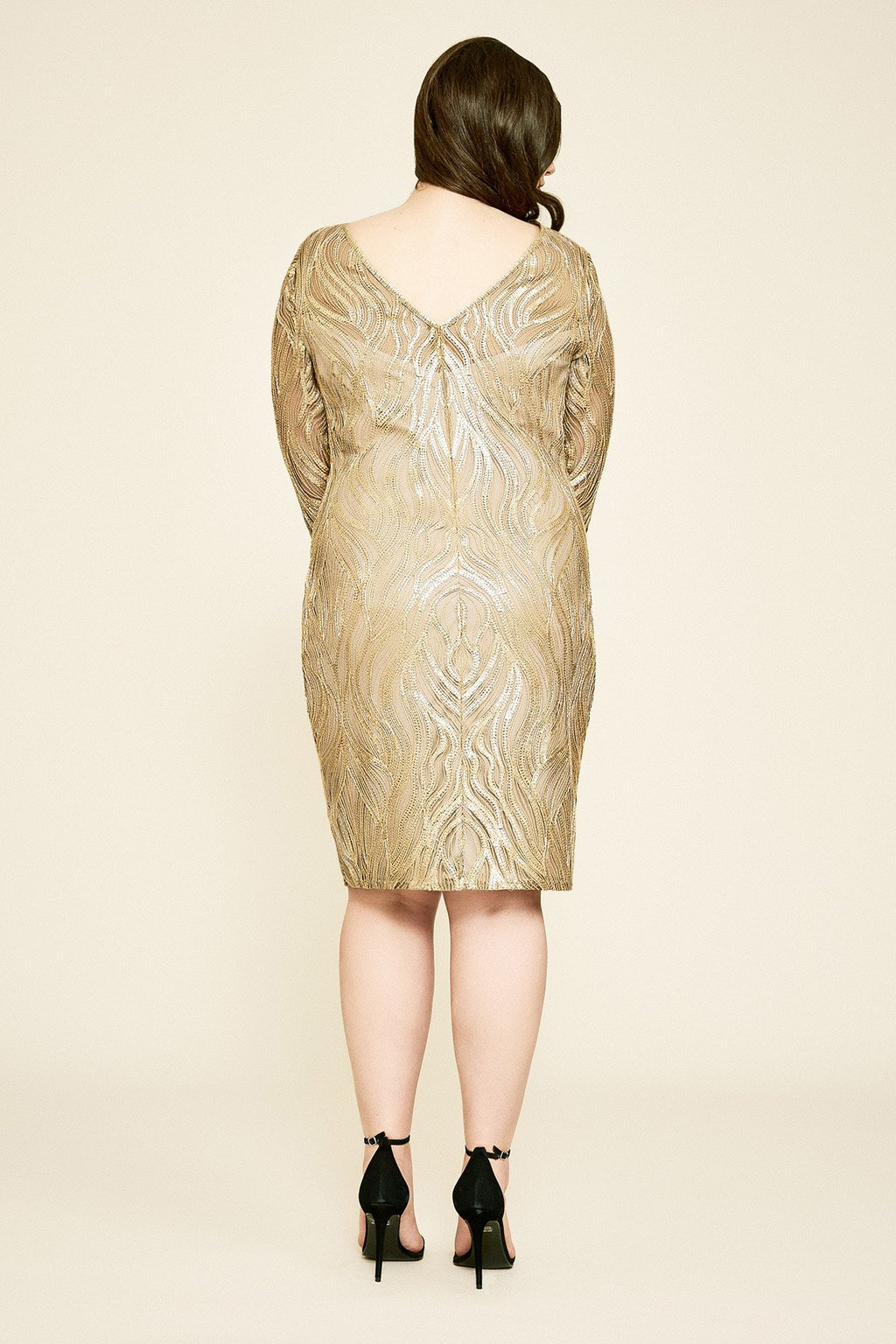 Tadashi Shoji - Vibiana Embroidered Sequin Dress - PLUS SIZE