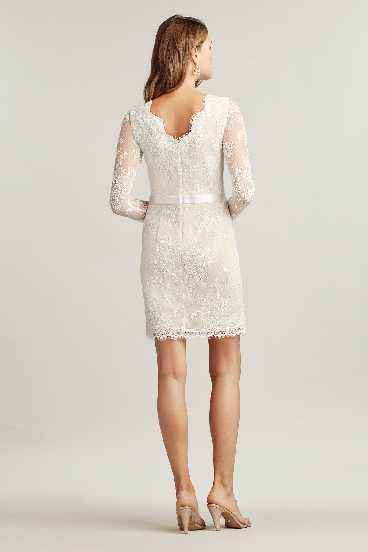 Lenaya Chantilly Lace Long-Sleeve Dress