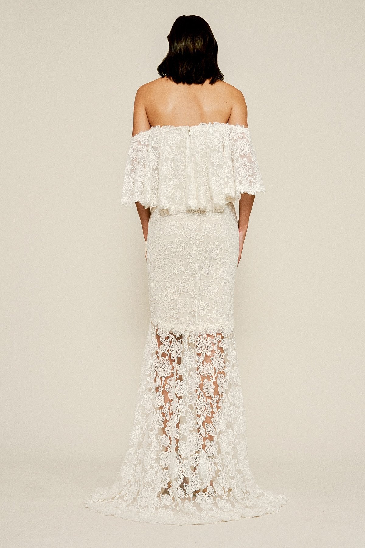 Tadashi Shoji - Madryn Embroidered Off-The-Shoulder Gown