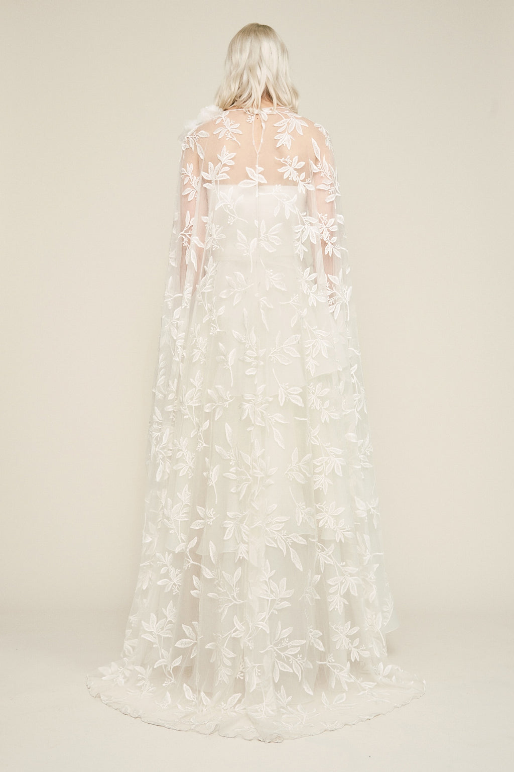 Tadashi Shoji - Colton Floral Tulle Cape Topper