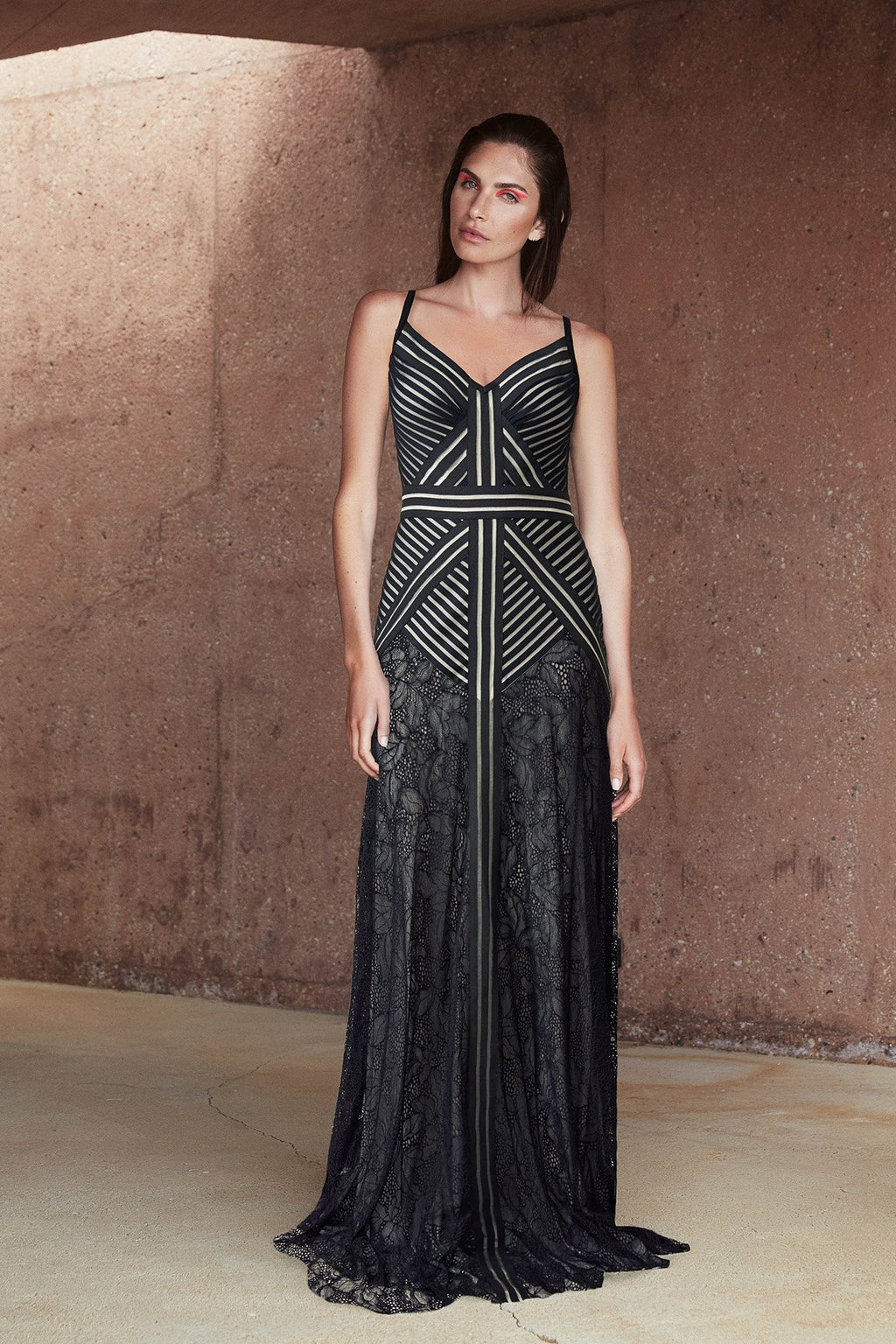 Tadashi Shoji - Ochoa Strap Lace Gown