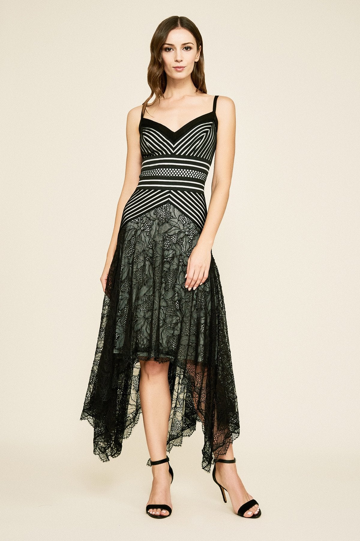 Tadashi Shoji - Petri Handkerchief Jacquard Dress