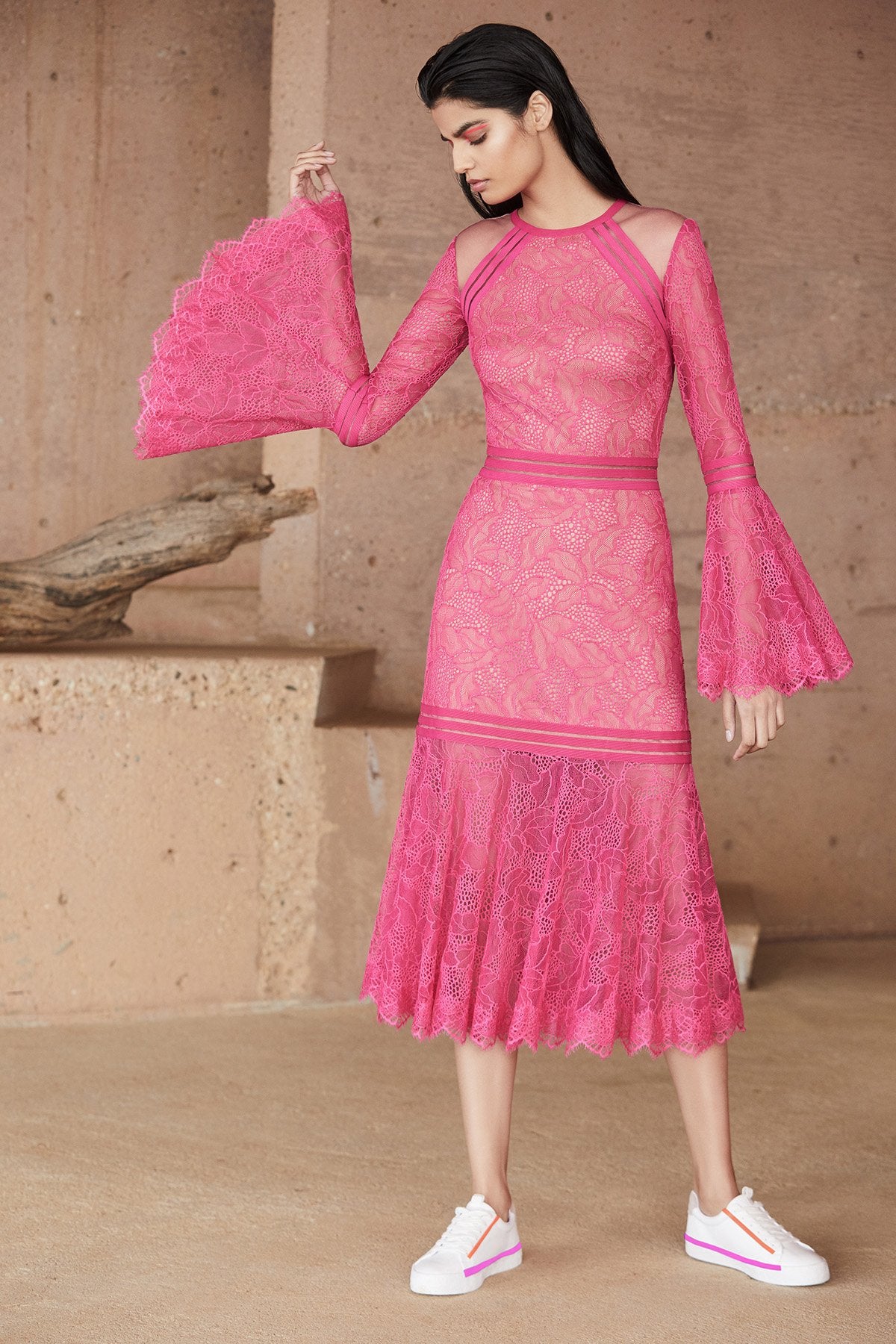 Tadashi Shoji - Geena Bell Sleeve Lace Dress