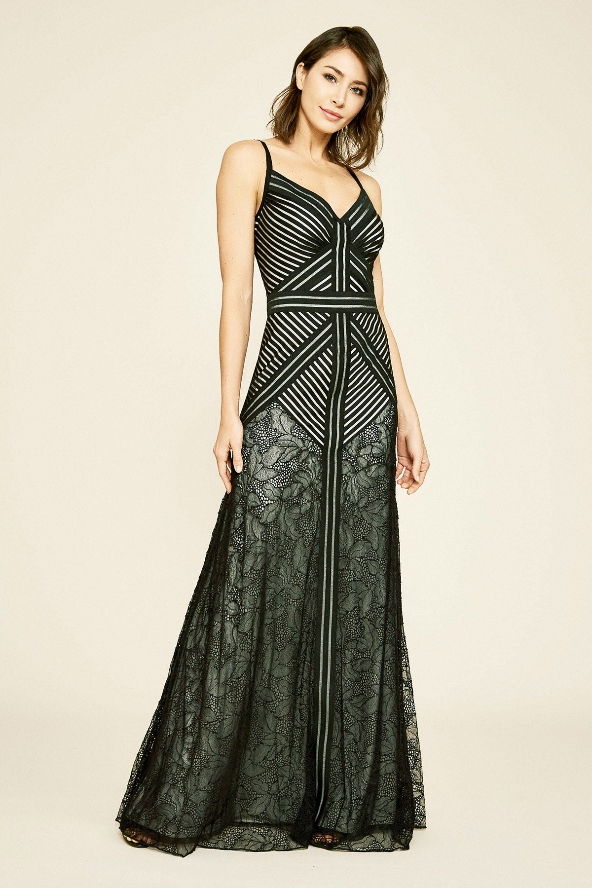Ochoa Strap Lace Gown