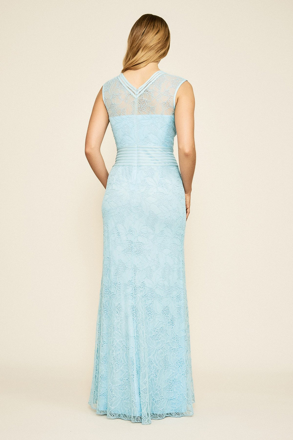 Tadashi Shoji - Caron Sleeveless Corded Lace Gown