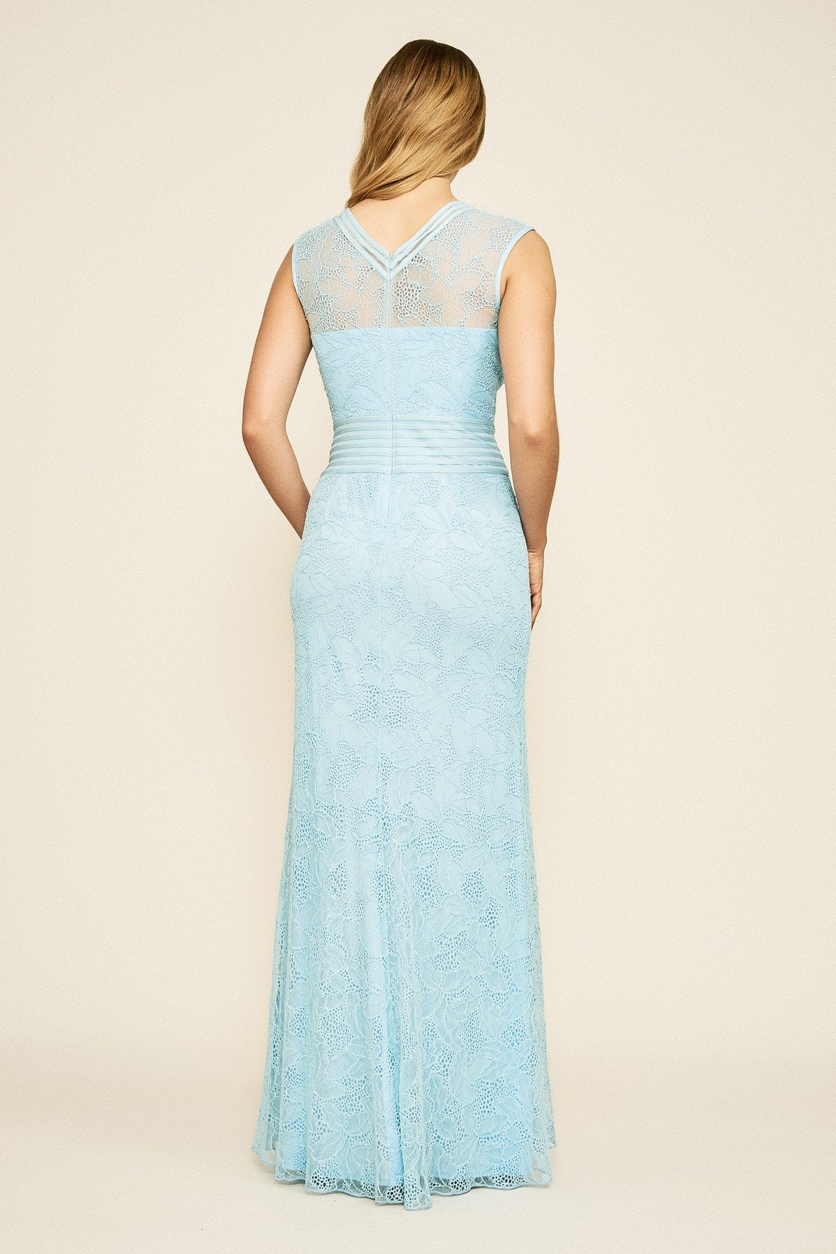 Tadashi Shoji - Caron Sleeveless Corded Lace Gown