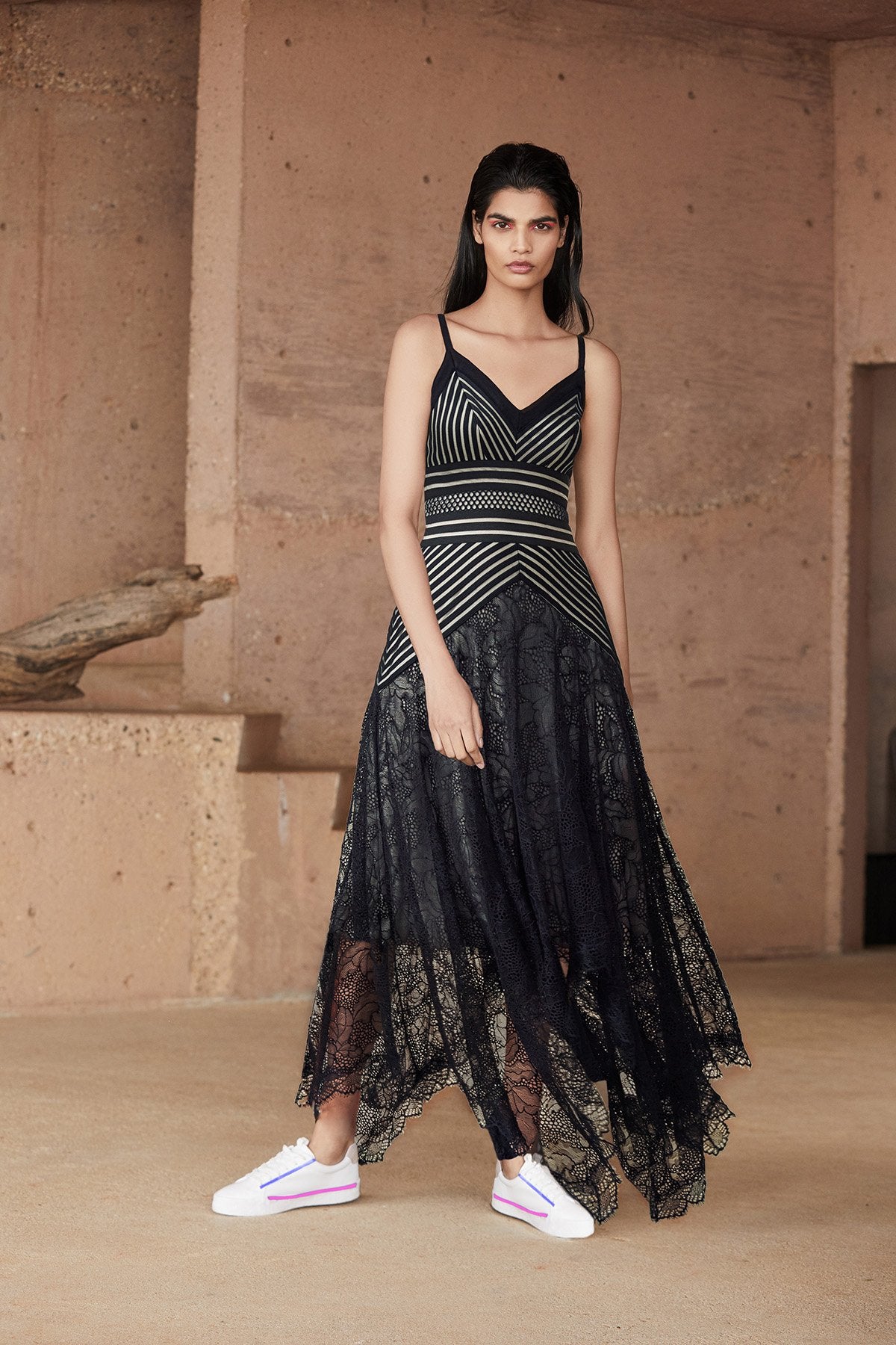 Tadashi Shoji - Petri Handkerchief Jacquard Dress