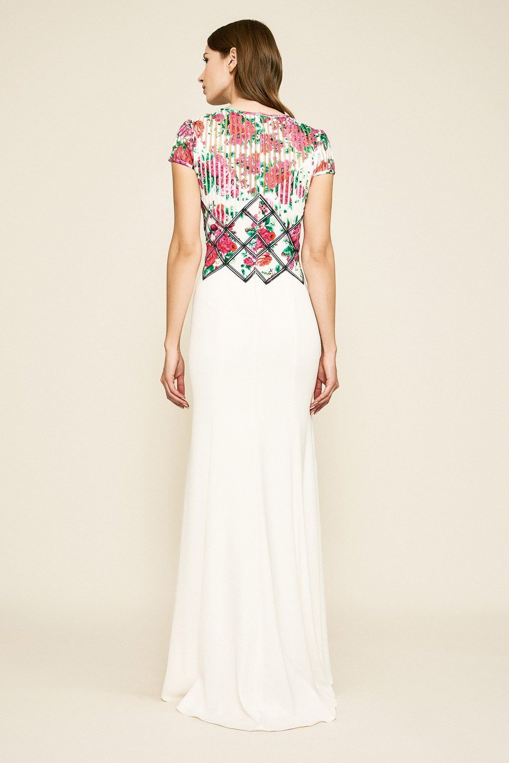 Tadashi Shoji - Jameka Floral Crepe Gown