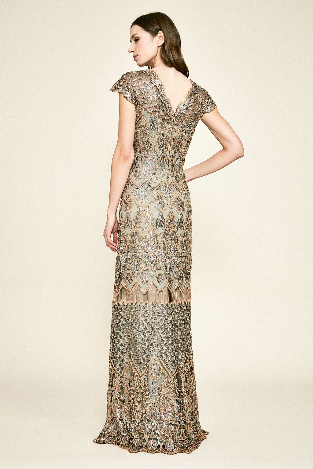 Tadashi Shoji - Nowak Sequin Embroidered Gown