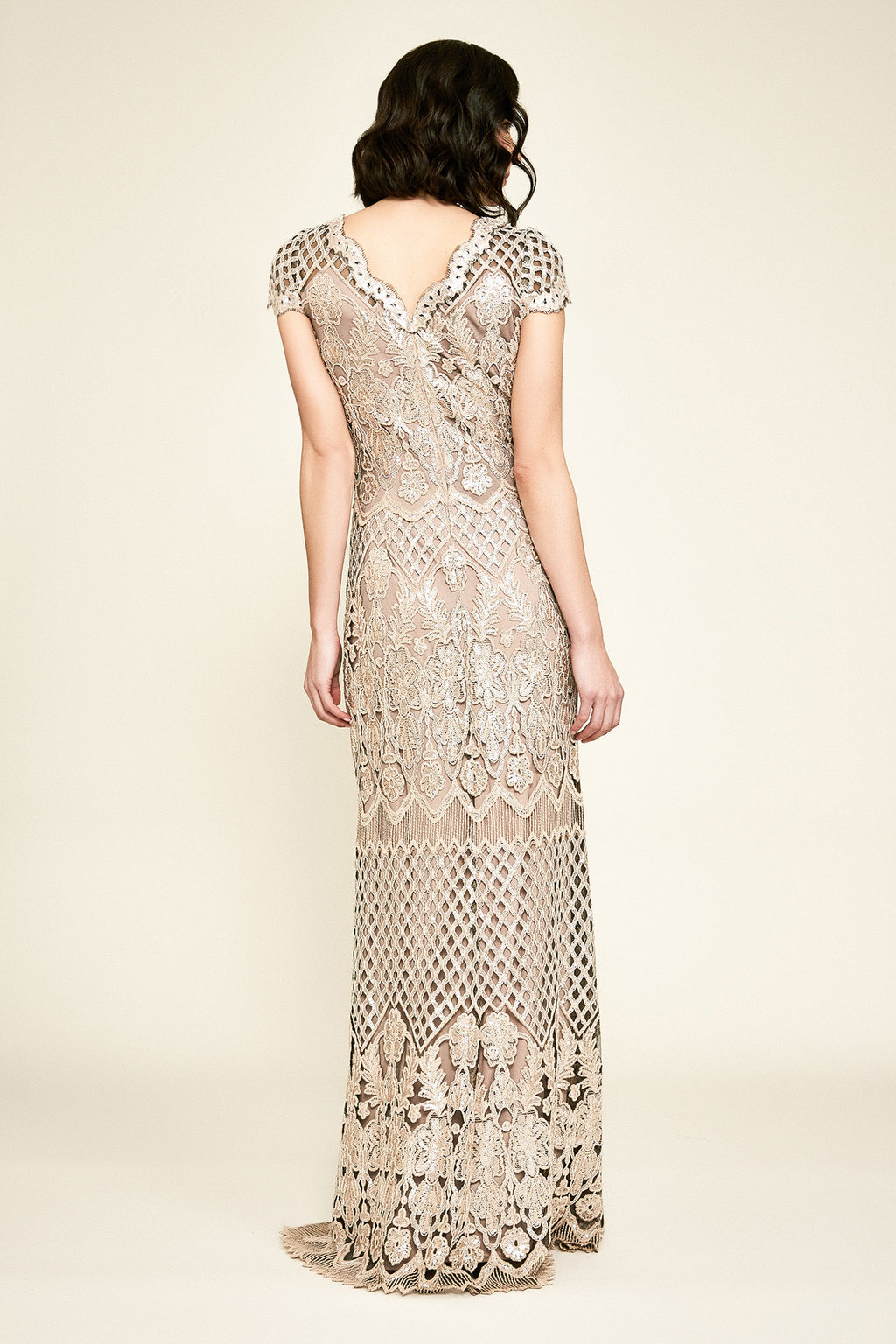 Tadashi Shoji - Faris Sequin Embroidered Gown