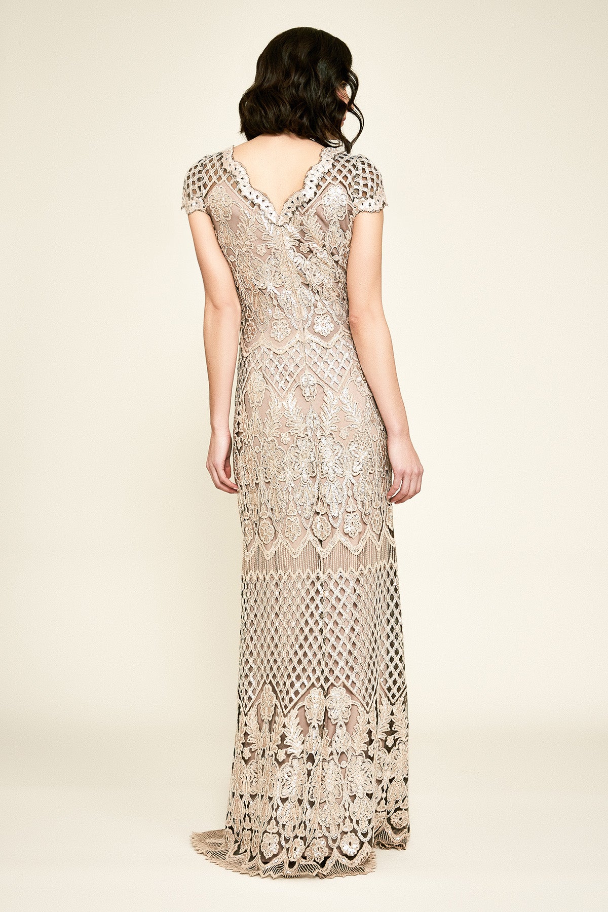 Tadashi Shoji - Faris Sequin Embroidered Gown