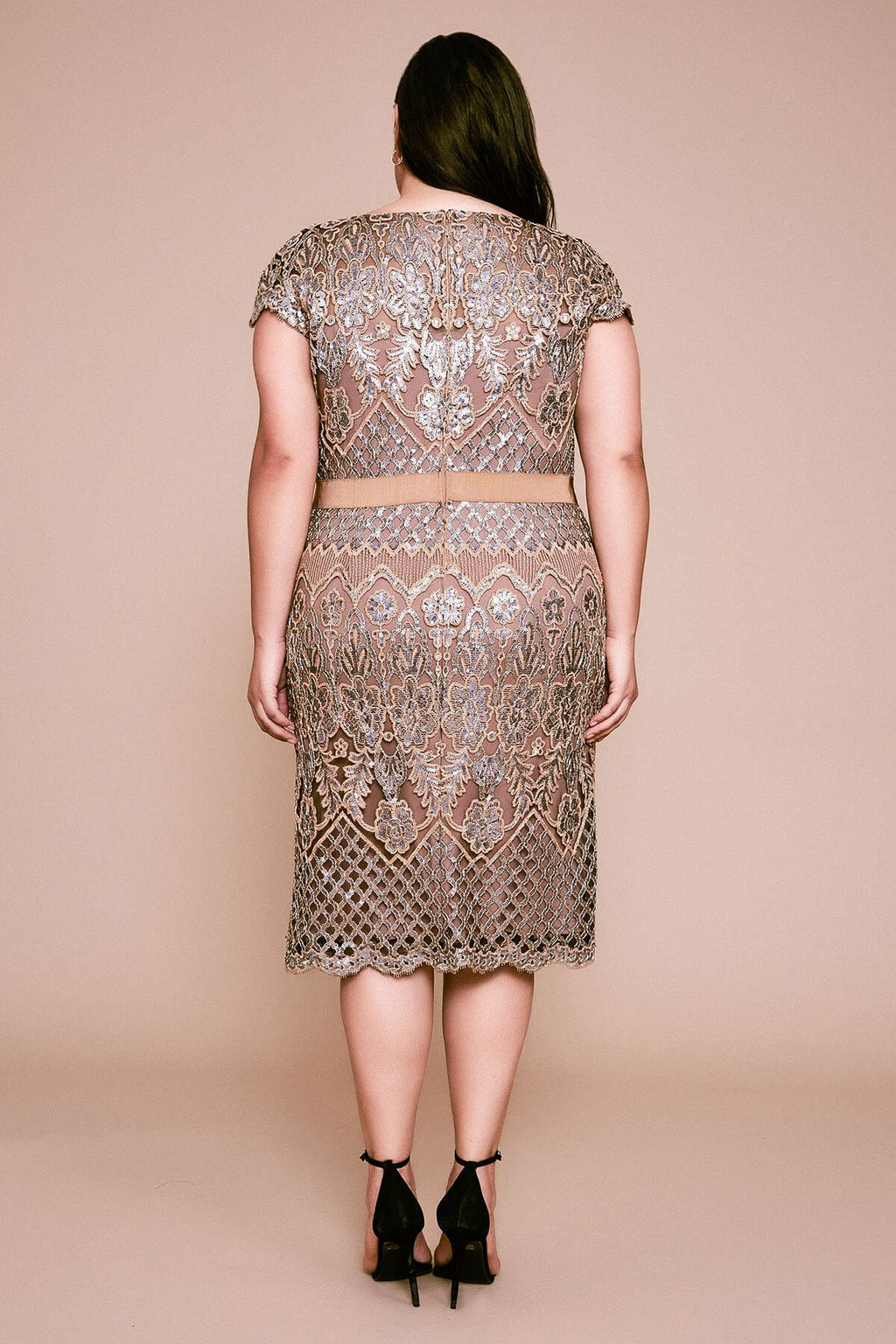 Tadashi Shoji - Yew Embroidered Dress - PLUS SIZE