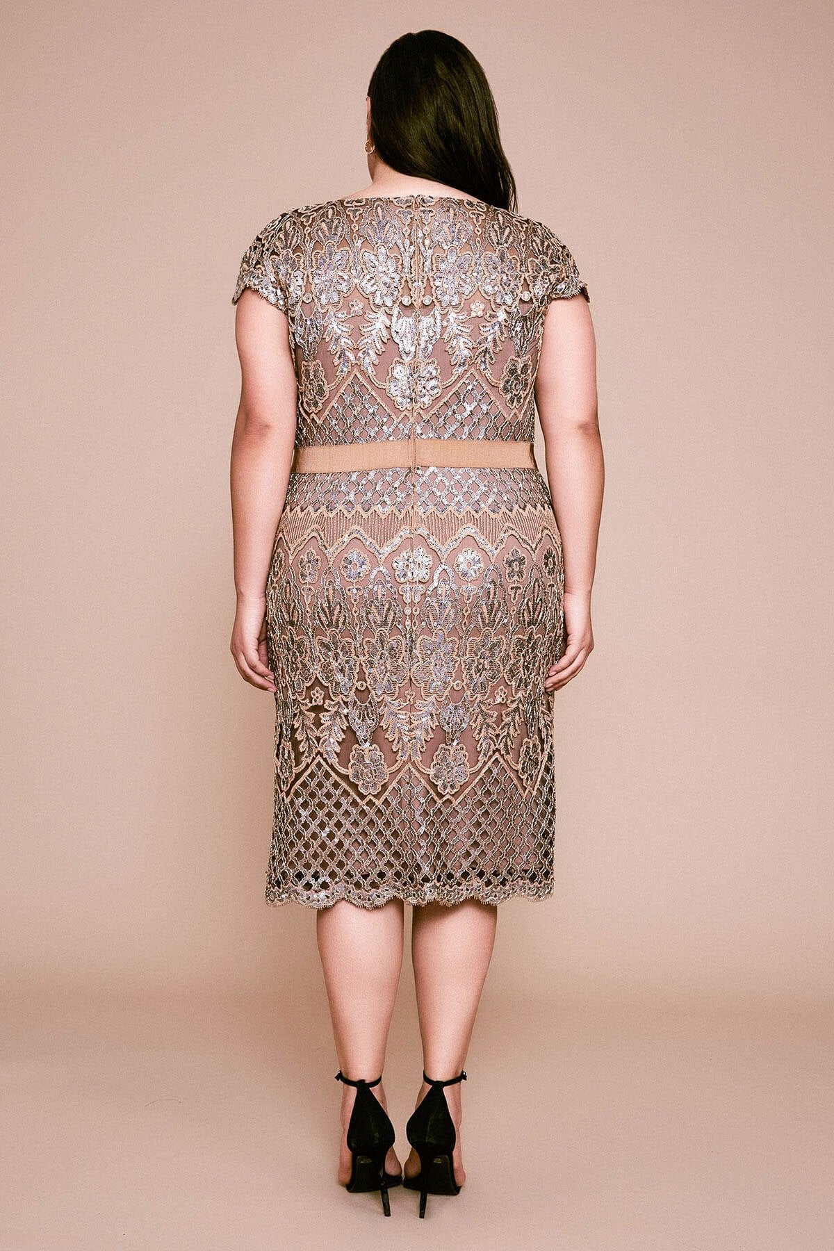 Tadashi Shoji - Yew Embroidered Dress - PLUS SIZE