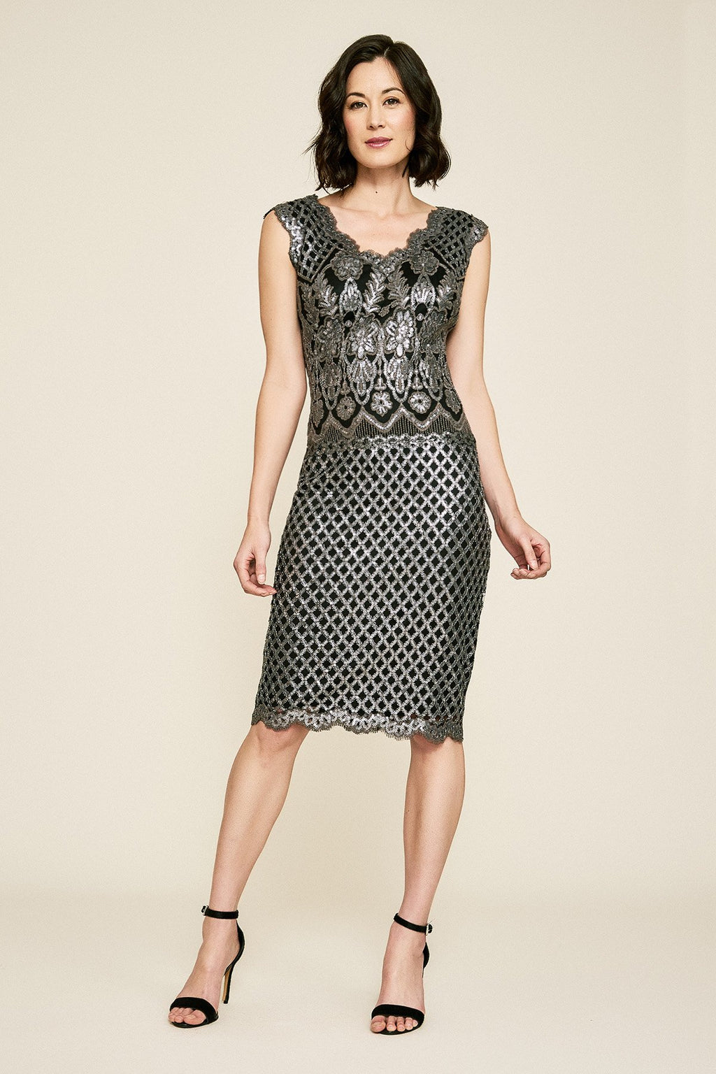 Tadashi Shoji - Hamill Sequin Embroidered Dress