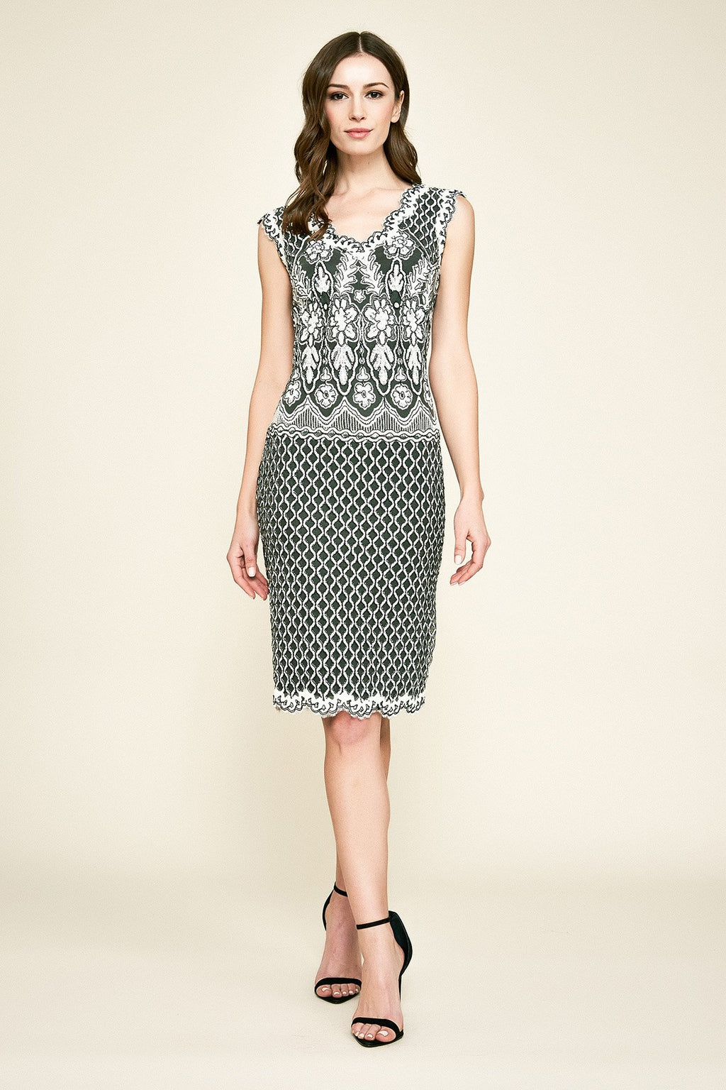 Hamill Sequin Embroidered Dress