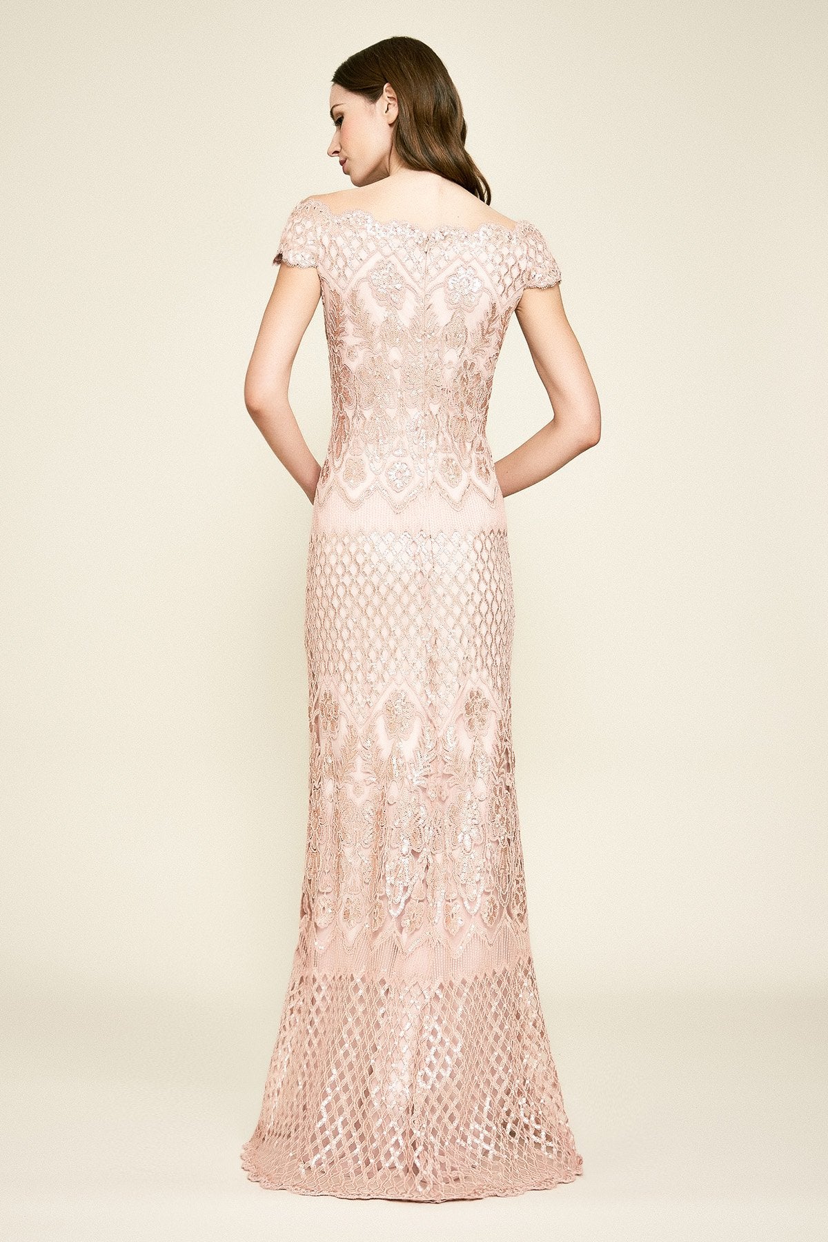 Tadashi Shoji - Lenoir Sequin Embroidered Gown