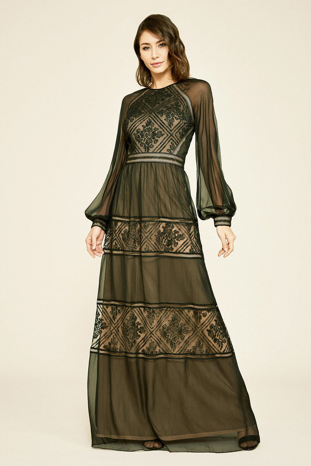 Henie Crinkle Chiffon Gown