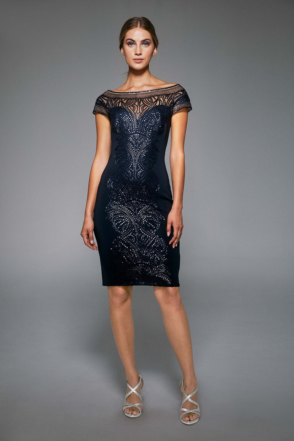 Tadashi Shoji - Gerst Sequin Embroidered Dress