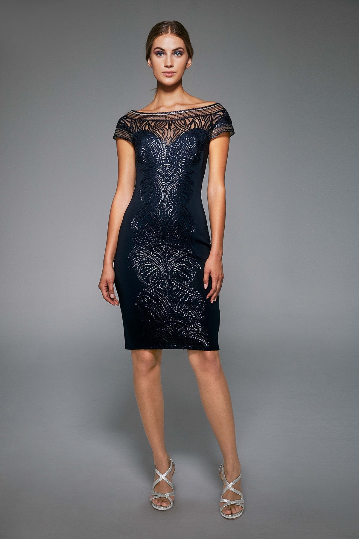 Tadashi Shoji - Gerst Sequin Embroidered Dress