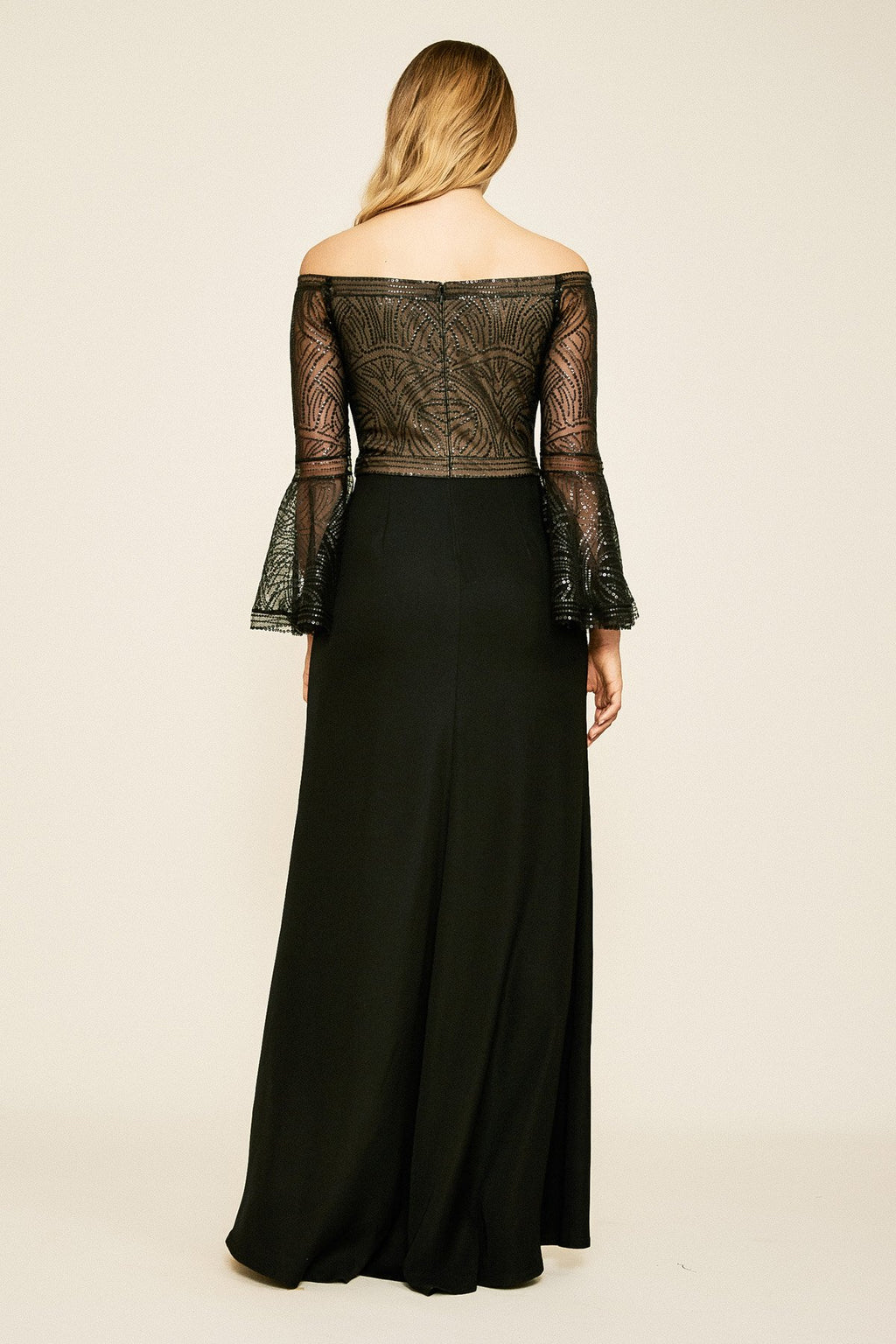 Halsell Off-The-Shoulder Crepe Gown