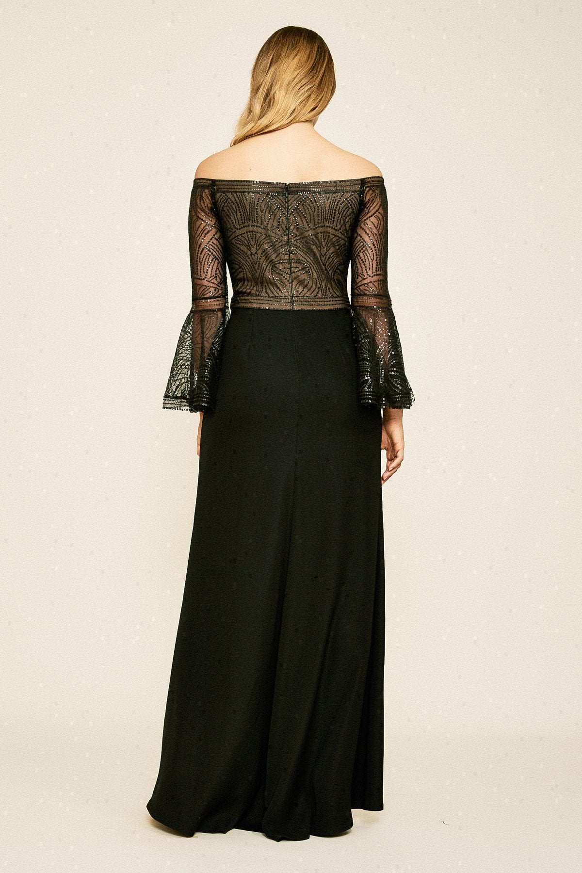Halsell Off-The-Shoulder Crepe Gown
