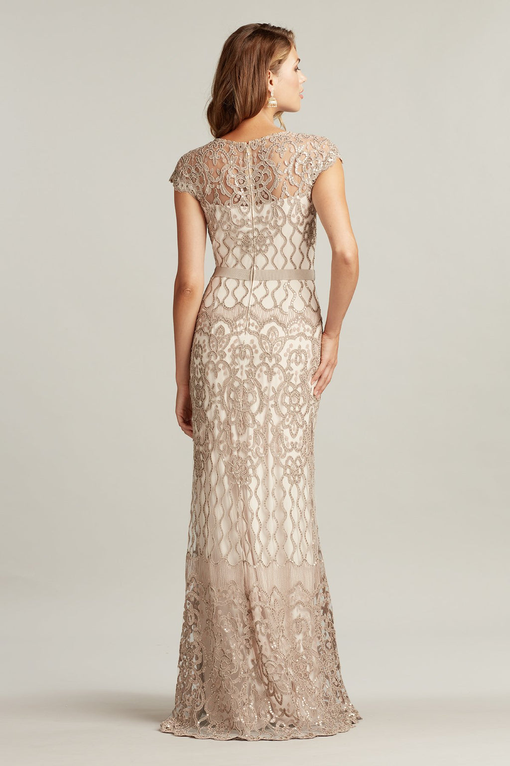 Miranda Sequin Embroidered Gown