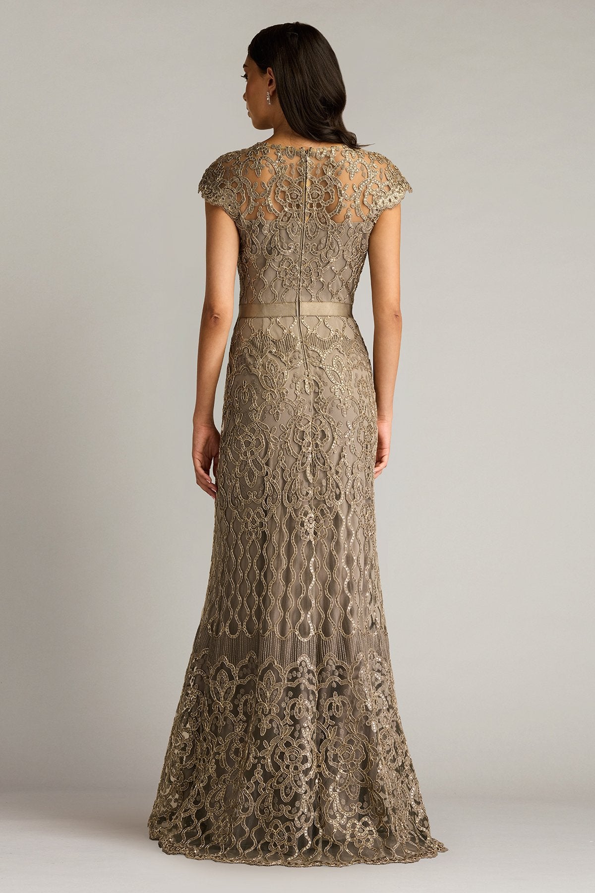 Miranda Sequin Embroidered Gown – Tadashi Shoji Official Online