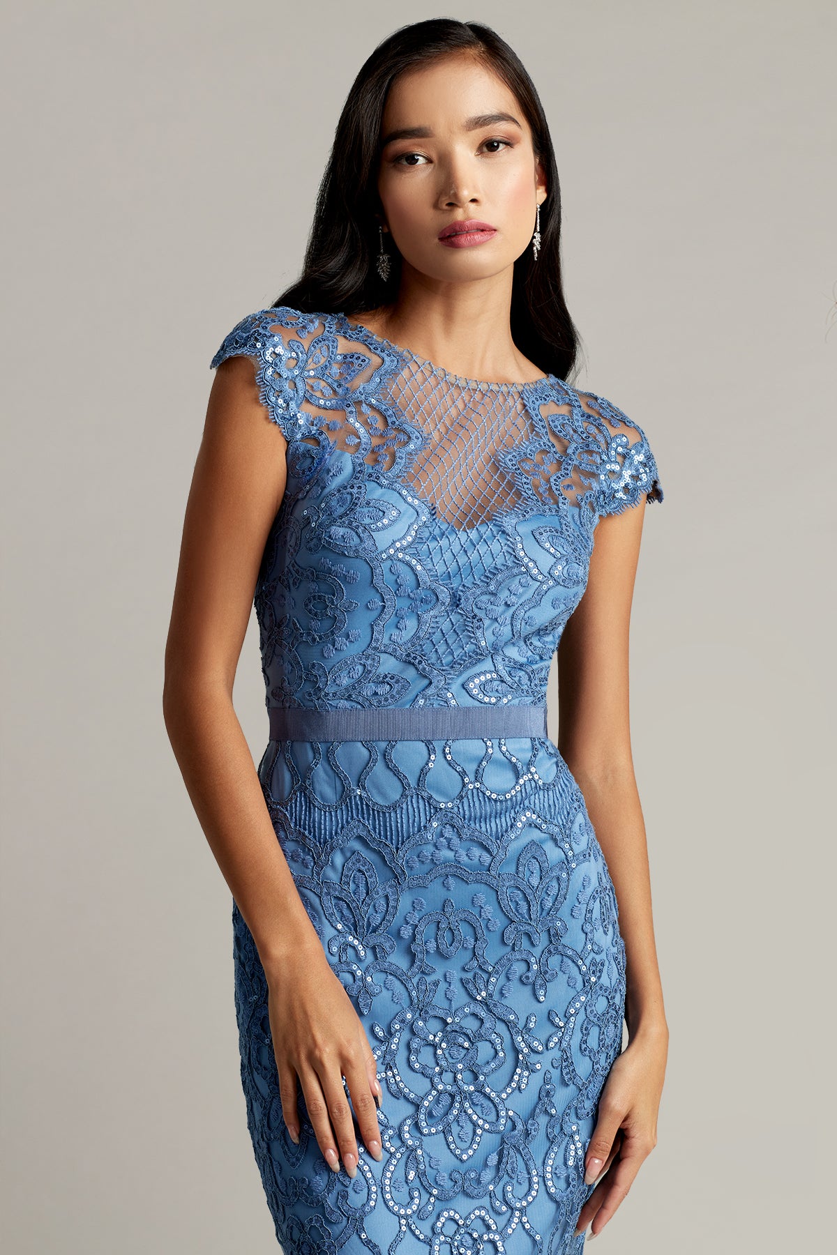Miranda Sequin Embroidered Dress