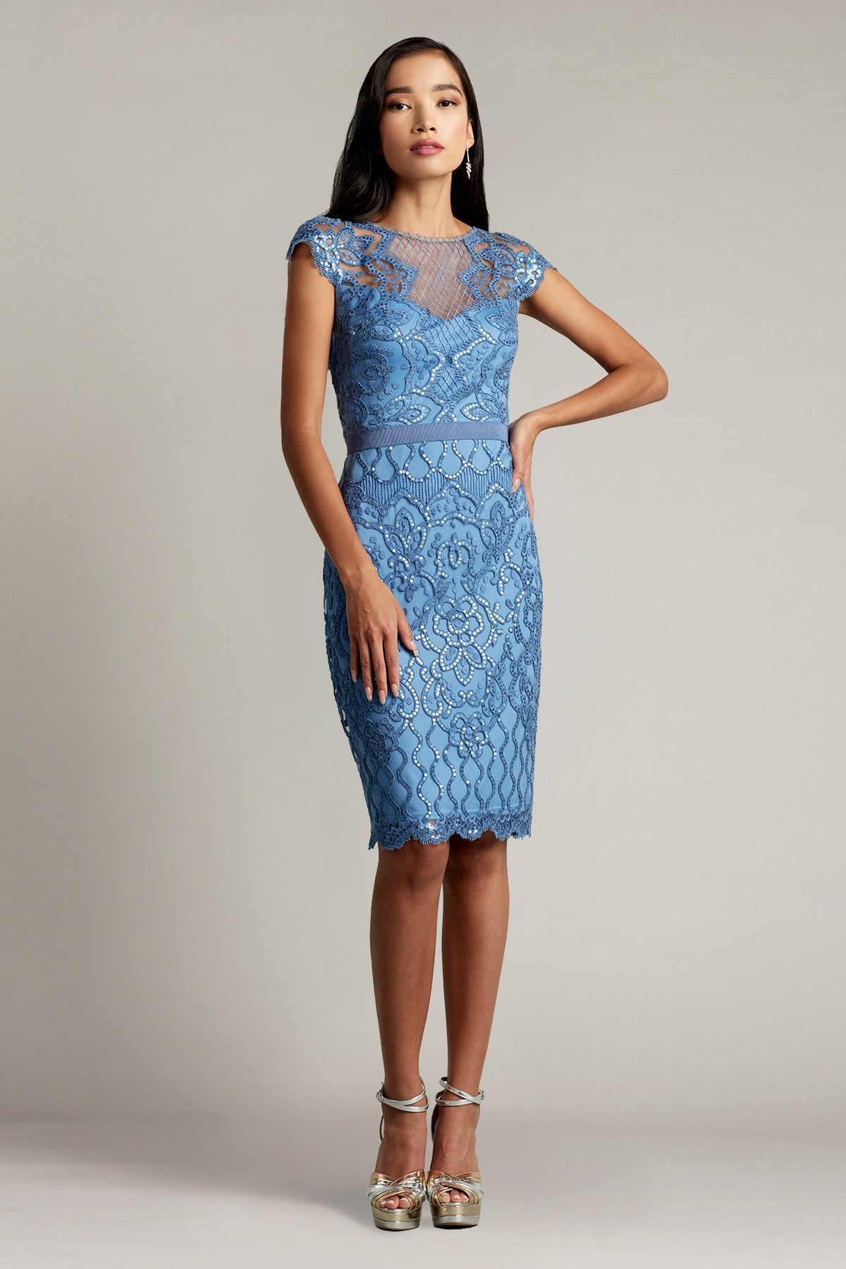 Miranda Sequin Embroidered Dress