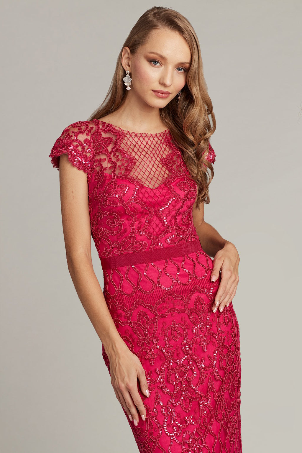 Miranda Sequin Embroidered Dress-HBSCS