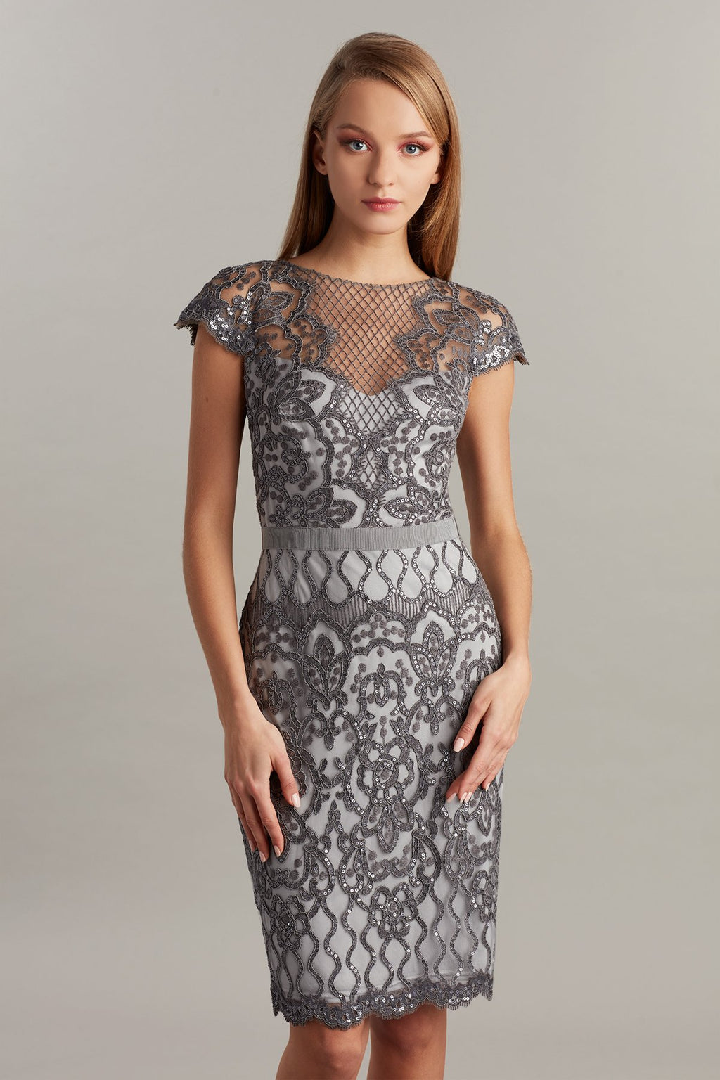 Miranda Sequin Embroidered Dress
