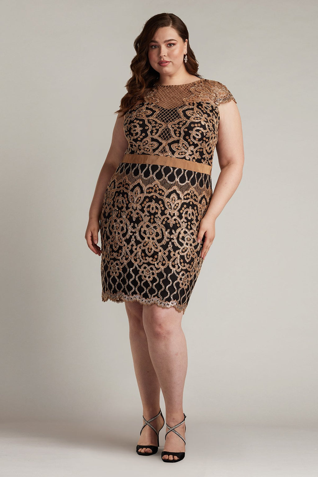 Miranda Sequin Embroidered Dress - PLUS SIZE