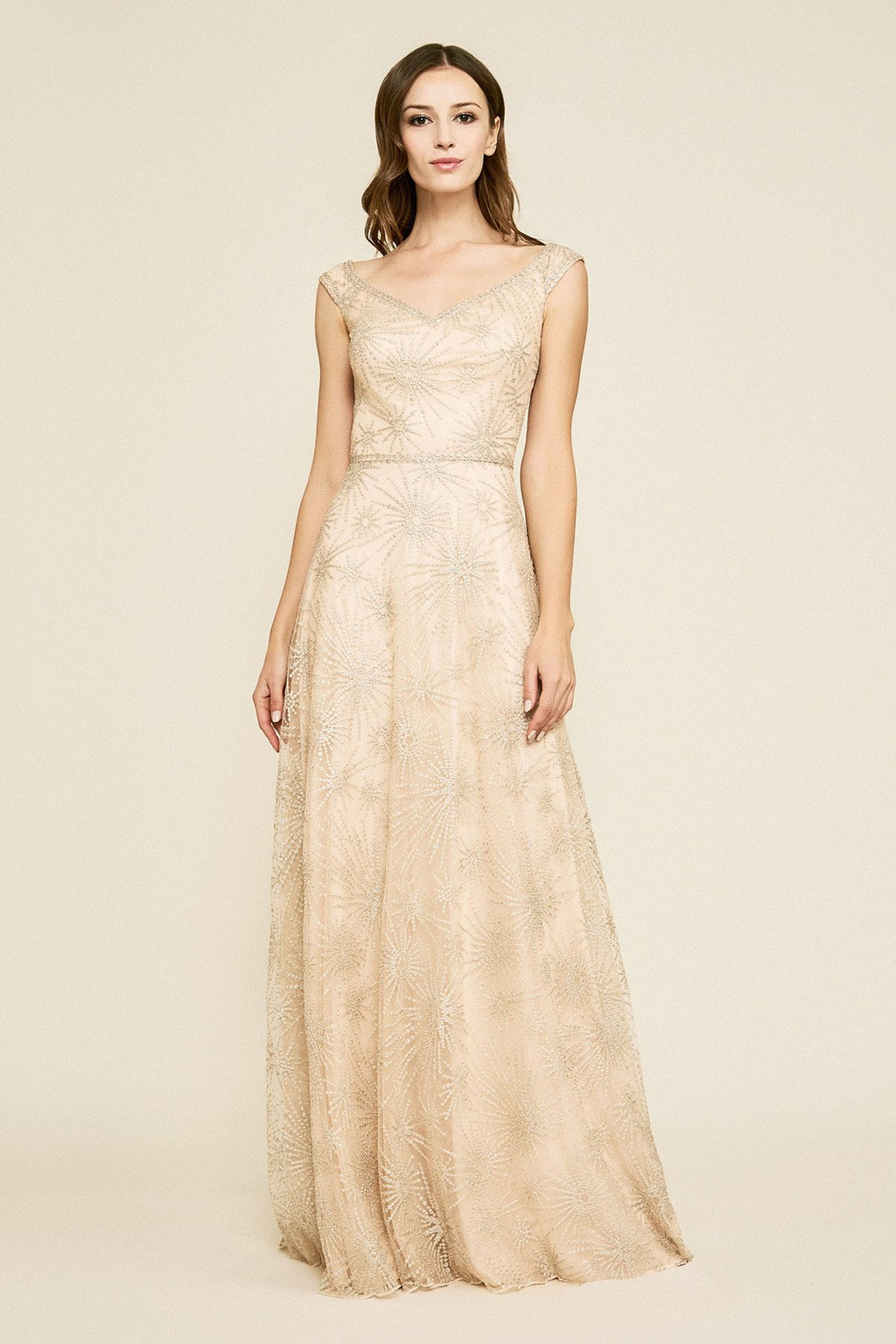 Tadashi Shoji - Ara Embroidered Tulle Gown