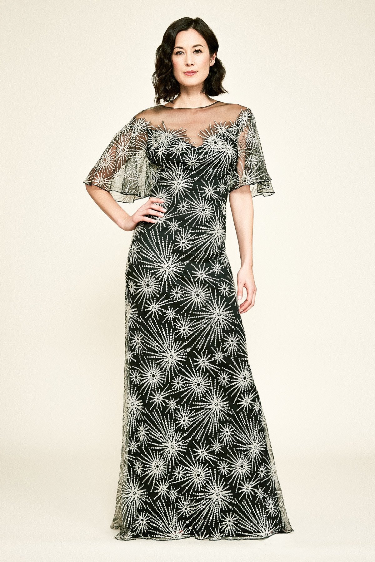 Tadashi Shoji - Musca Embroidered Gown