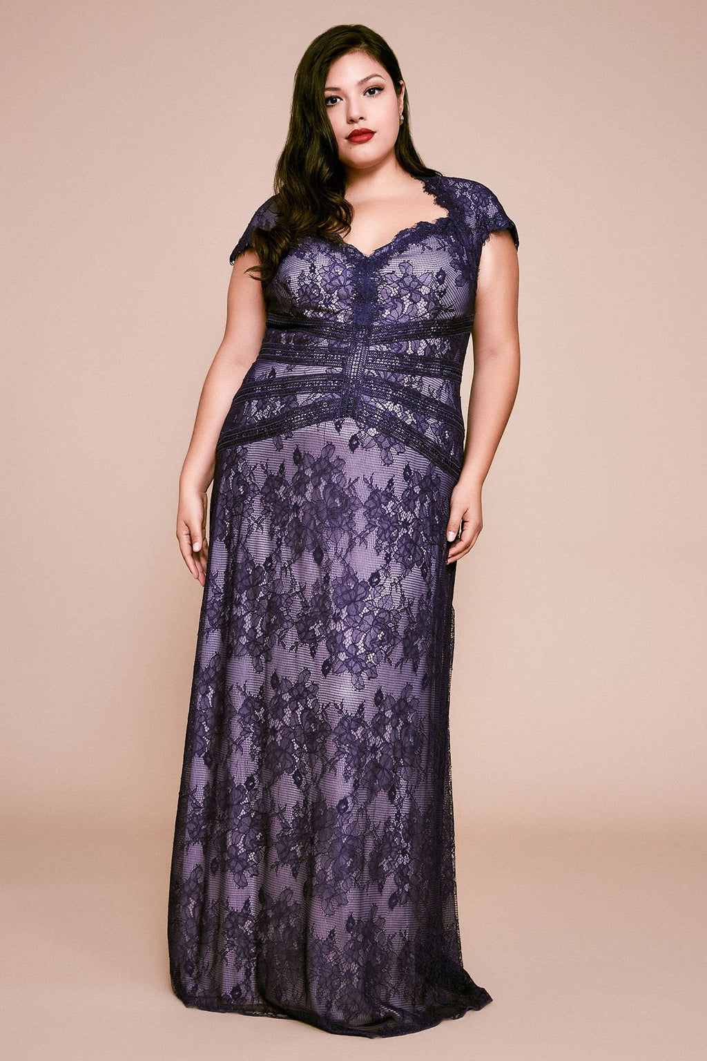 Tadashi Shoji - Swanson Lace Gown - PLUS SIZE