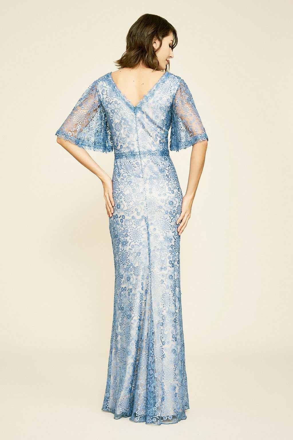 Tadashi Shoji - Corvus Sequin Lace Gown