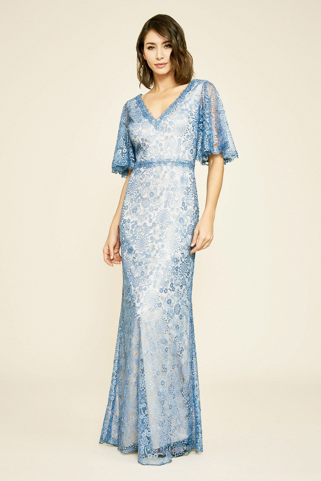 Tadashi Shoji - Corvus Sequin Lace Gown