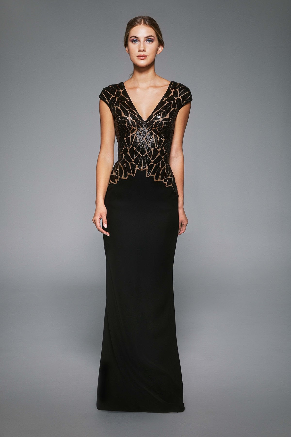 Tadashi Shoji - Peake Sequin Embroidered Gown