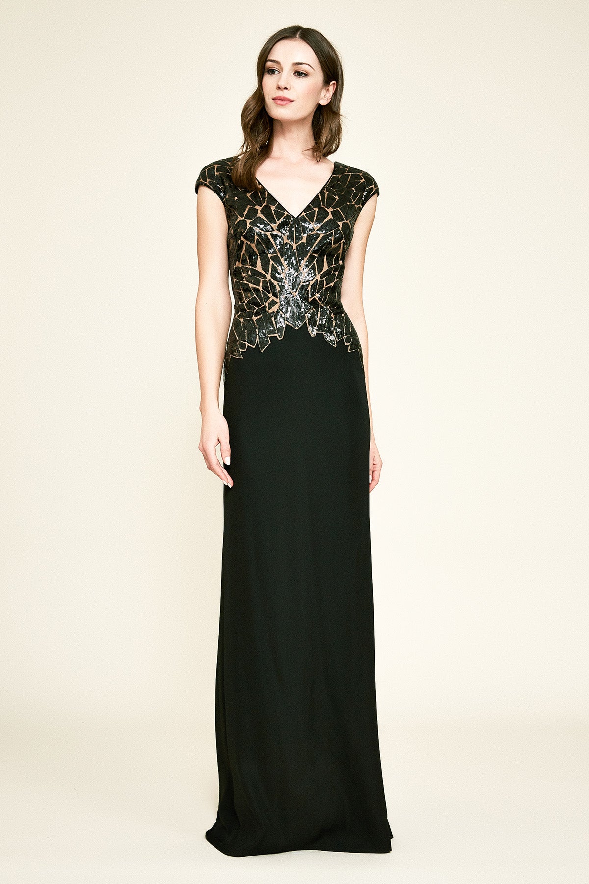 Tadashi Shoji - Peake Sequin Embroidered Gown