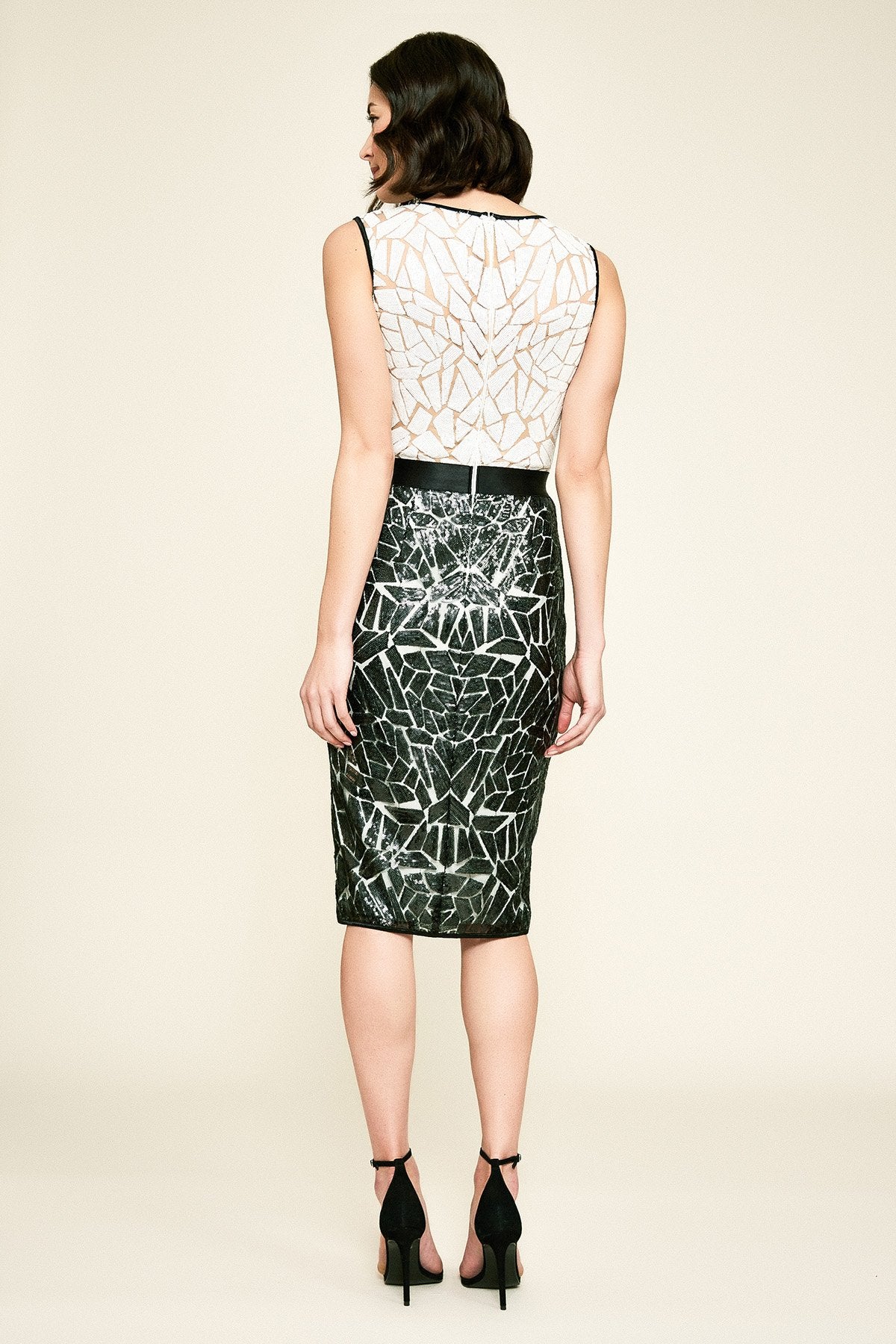 Weber Sequin Embroidered Dress - PETITE