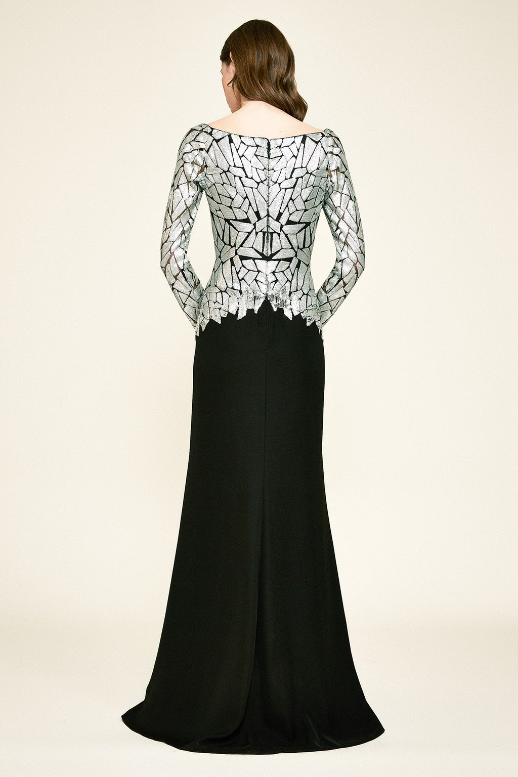 Tadashi Shoji - Hydra Long-Sleeve Sequin Gown
