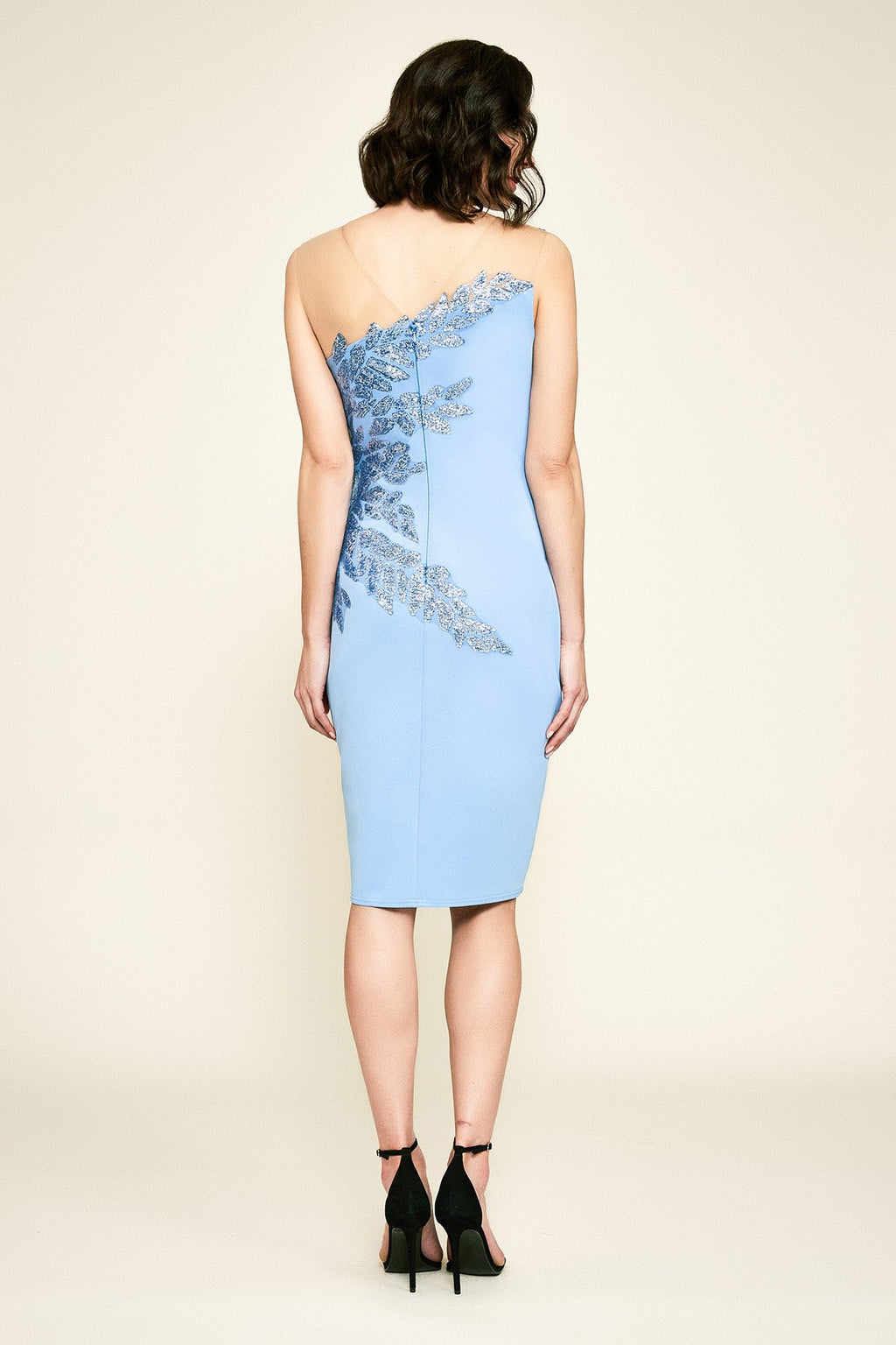 Tadashi Shoji - Seddon One-Shoulder Neoprene Dress - PETITE