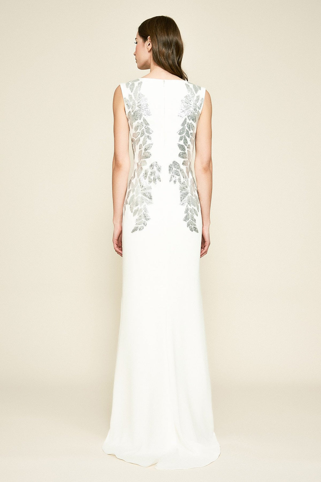 Tadashi Shoji - Sunita Crepe & Sequin Gown