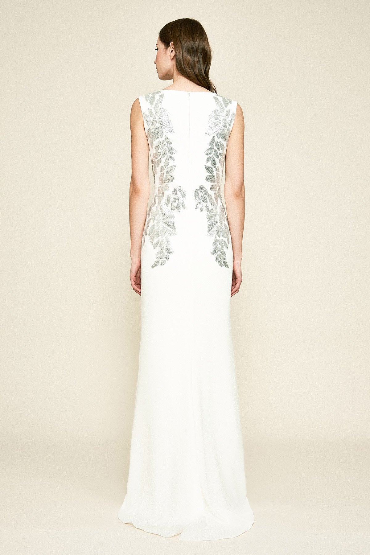 Tadashi Shoji - Sunita Crepe & Sequin Gown